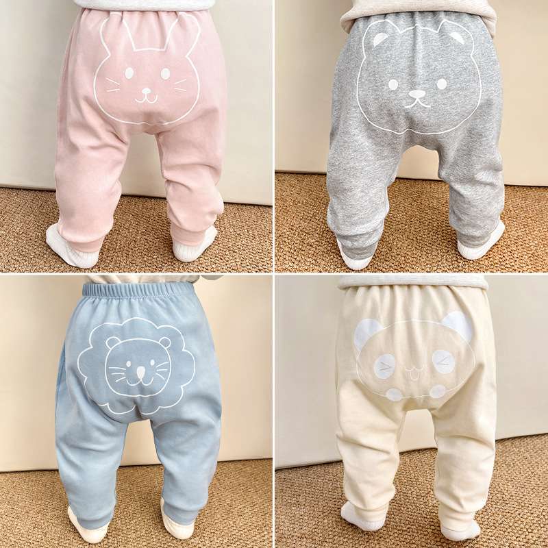 ベビー服  ふわもこ動物さんパンツ
