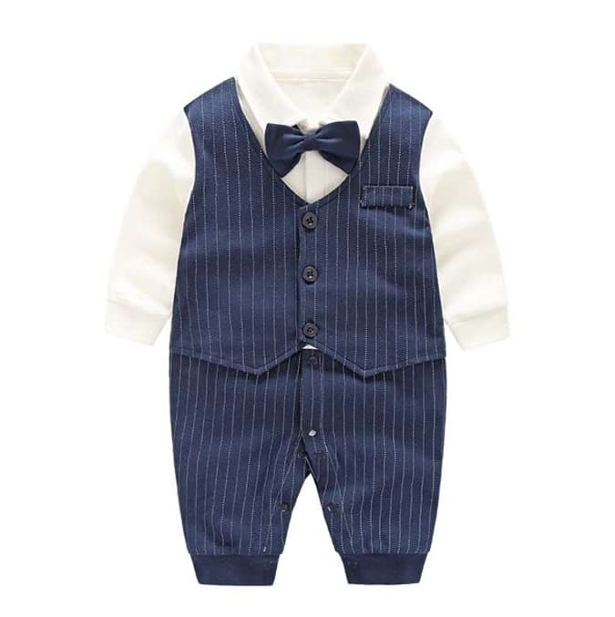 ベビー服  フォーマルベストロンパース