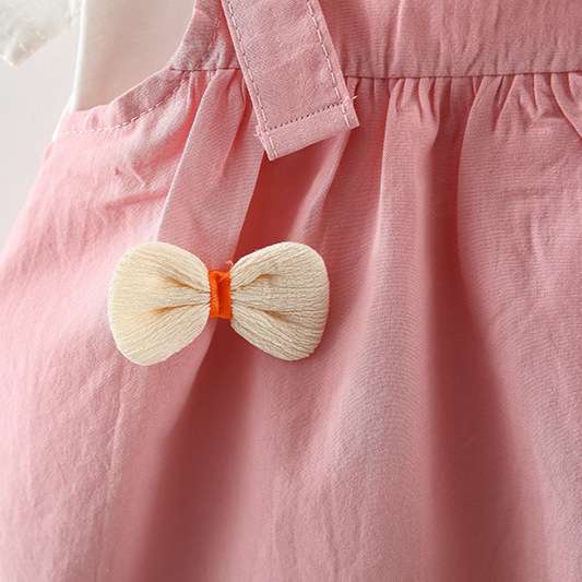  リボン付きキャミソールワンピース風ベビー服