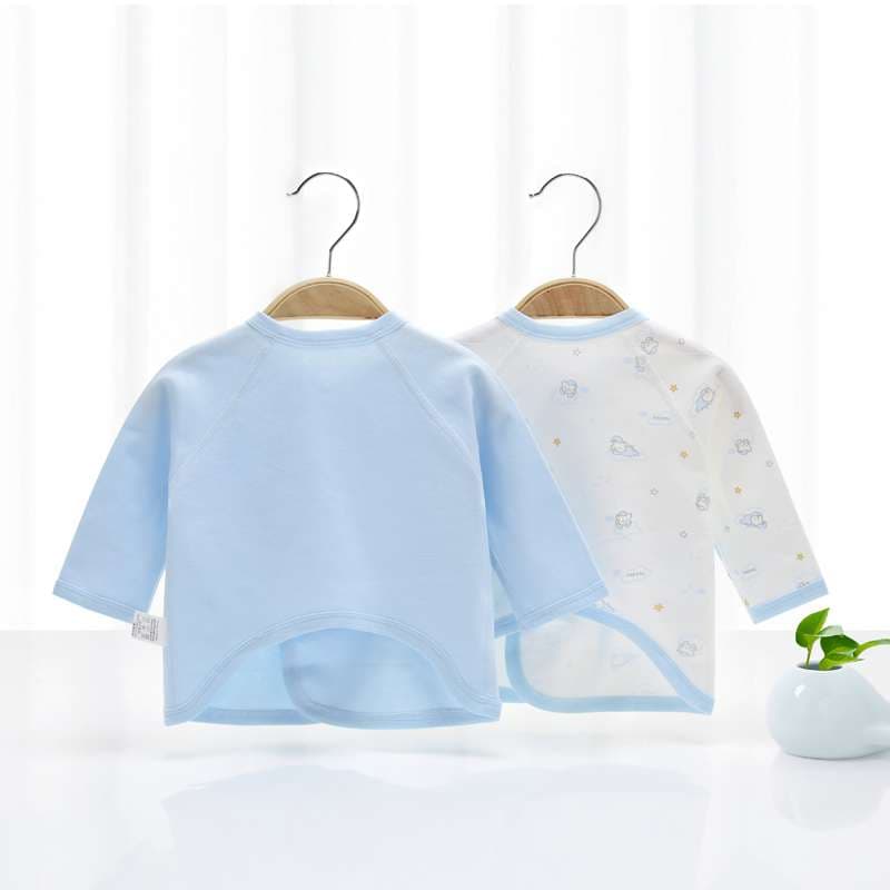 ベビー服  くまさん柄の新生児用長袖肌着セット