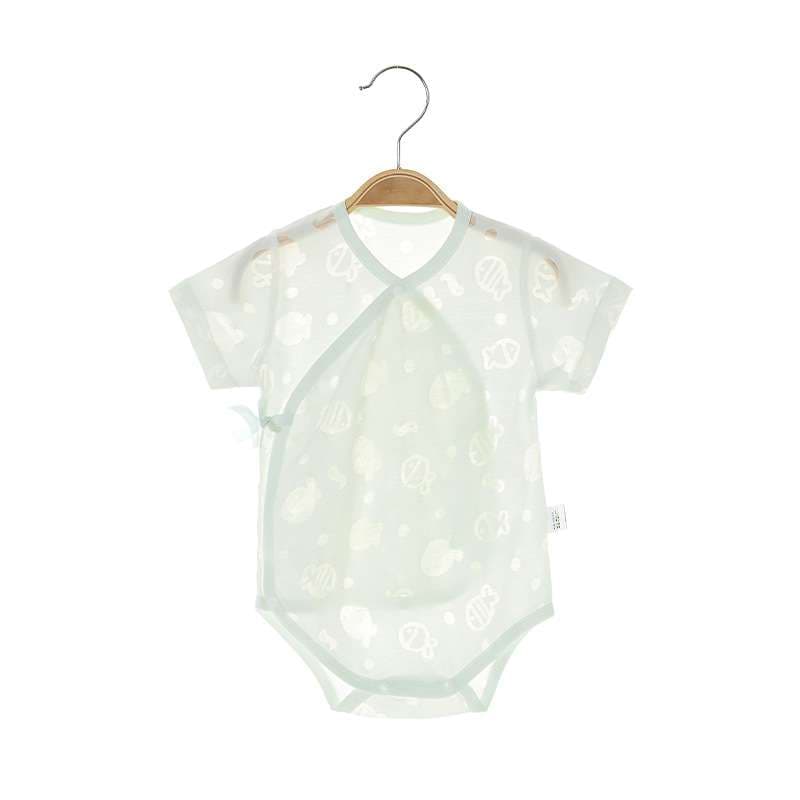 ベビー服  新生児用やわらか肌着ロンパース