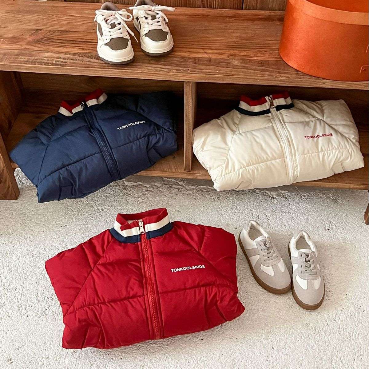 ベビー服  お出かけ用キッズキルトジャンパー