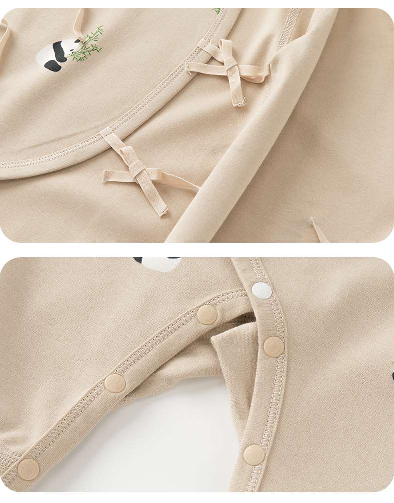 ベビー服  パンダ柄赤ちゃん用ロンパース