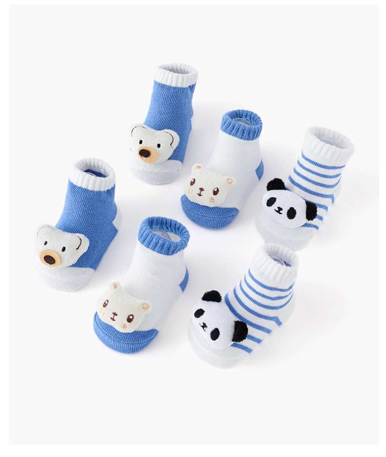 ベビー服  動物キャラクター付きベビーソックスセット