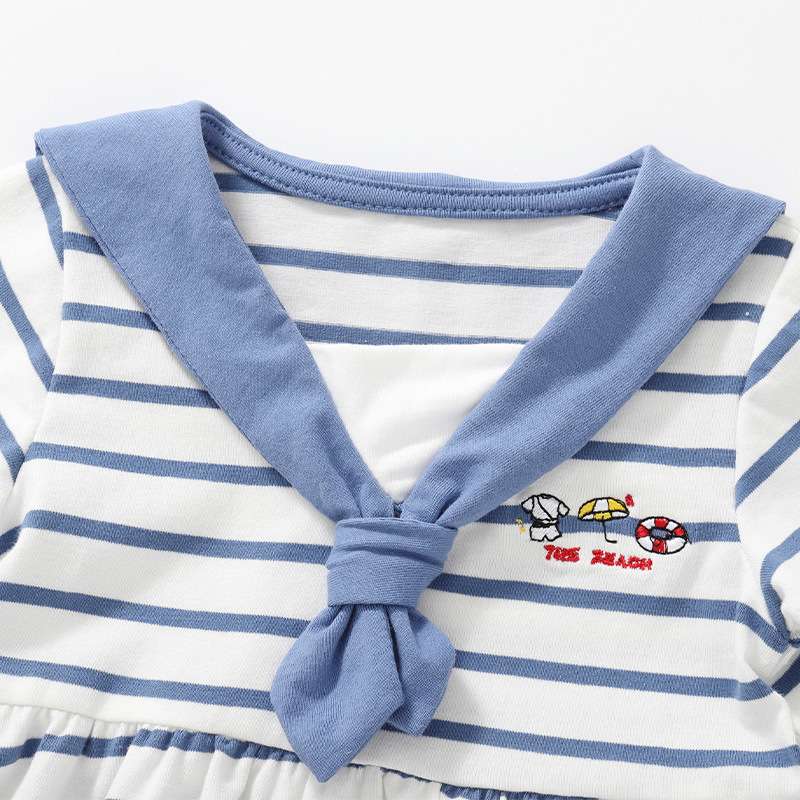 ベビー服  マリンテイスト ベビー用セーラーワンピース