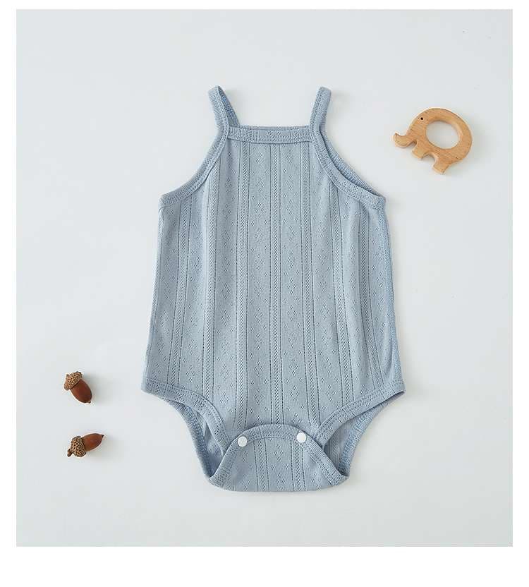 ベビー服  やわらかニットのベビー肌着ロンパース