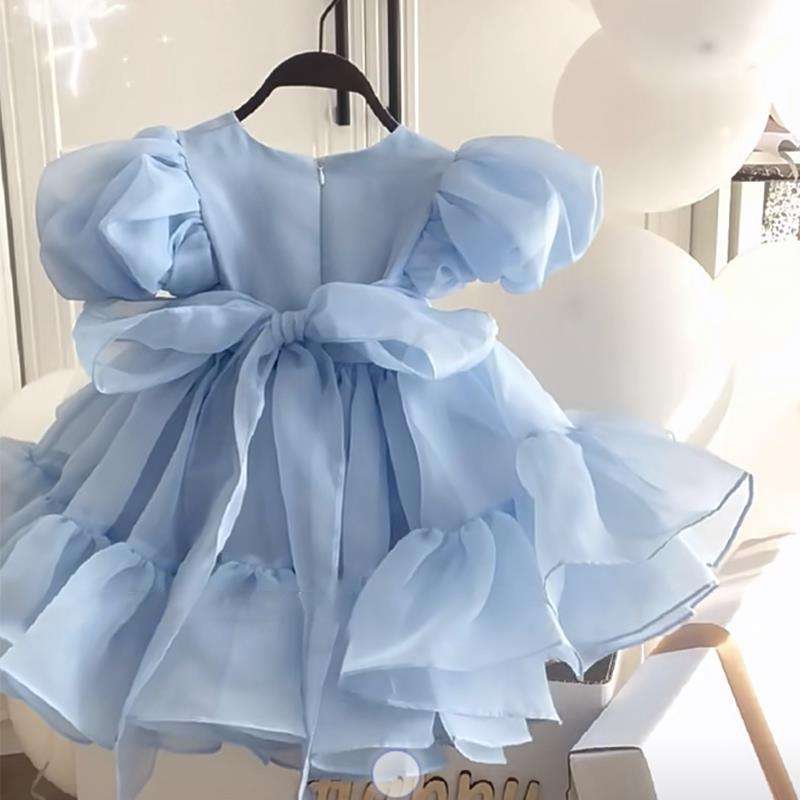 ベビー服  ふんわりチュールのプリンセスドレス