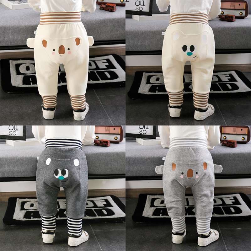 ベビー服  動物顔付きベビーパンツ