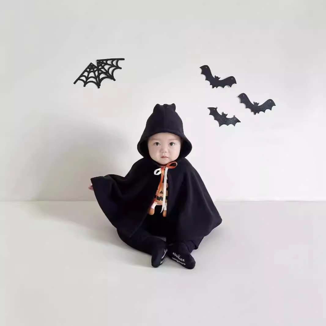 ベビー服 ハロウィンマント風ポンチョ