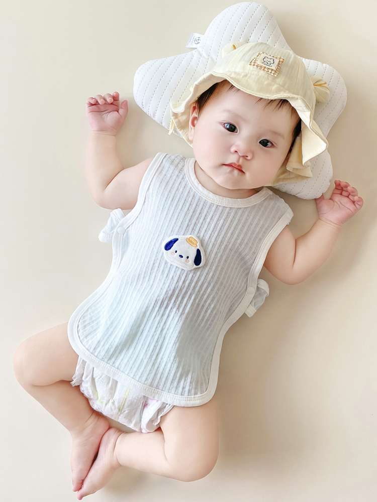 ベビー服  やわらか赤ちゃん用ノースリーブボディスーツ