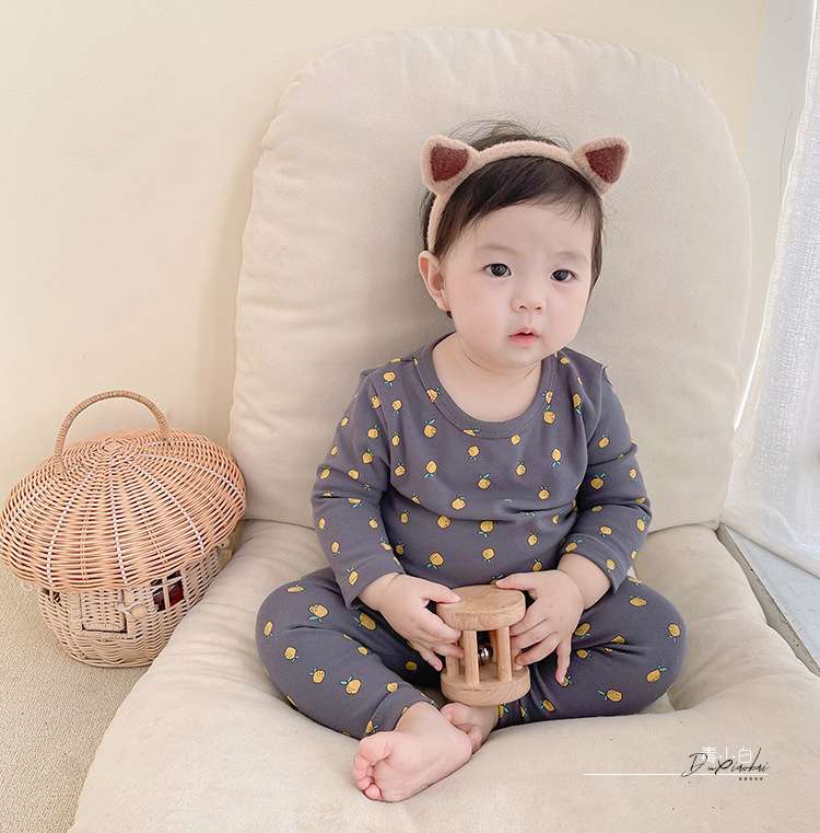 ベビー服  果物柄ベビー肌着ロンパース