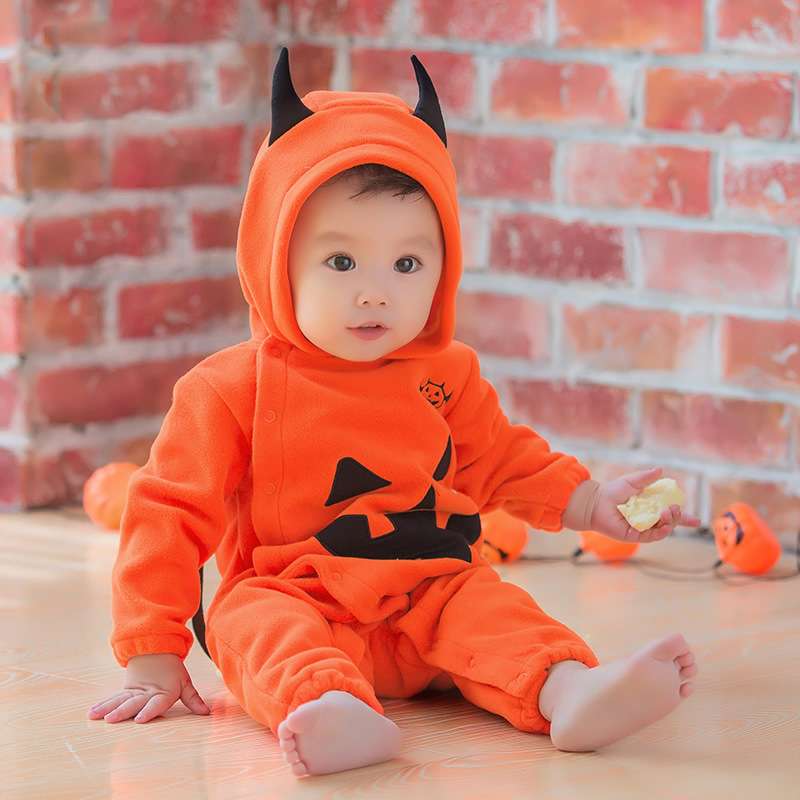 ベビー服 ハロウィン魔法使いのロンパース