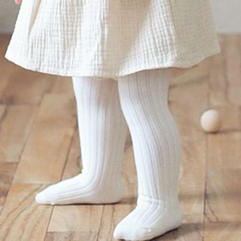 ベビー服  赤ちゃん用リブタイツ 幸せスマイル