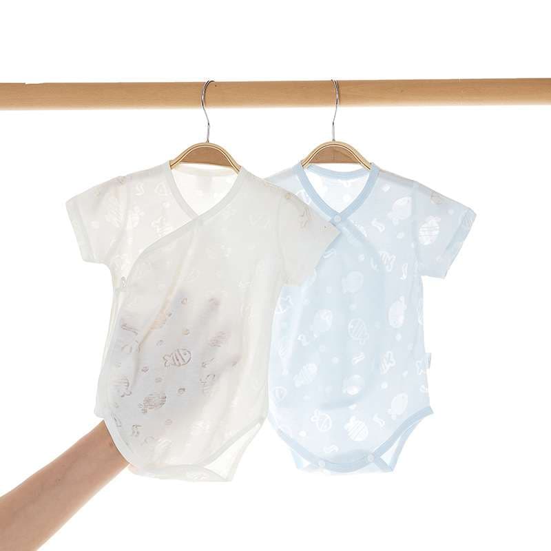ベビー服  新生児用やわらか肌着ロンパース