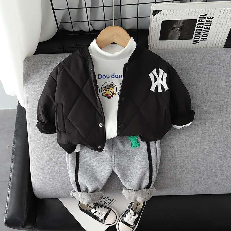 ベビー服  ベビーNY野球チーム柄ボンバージャケット