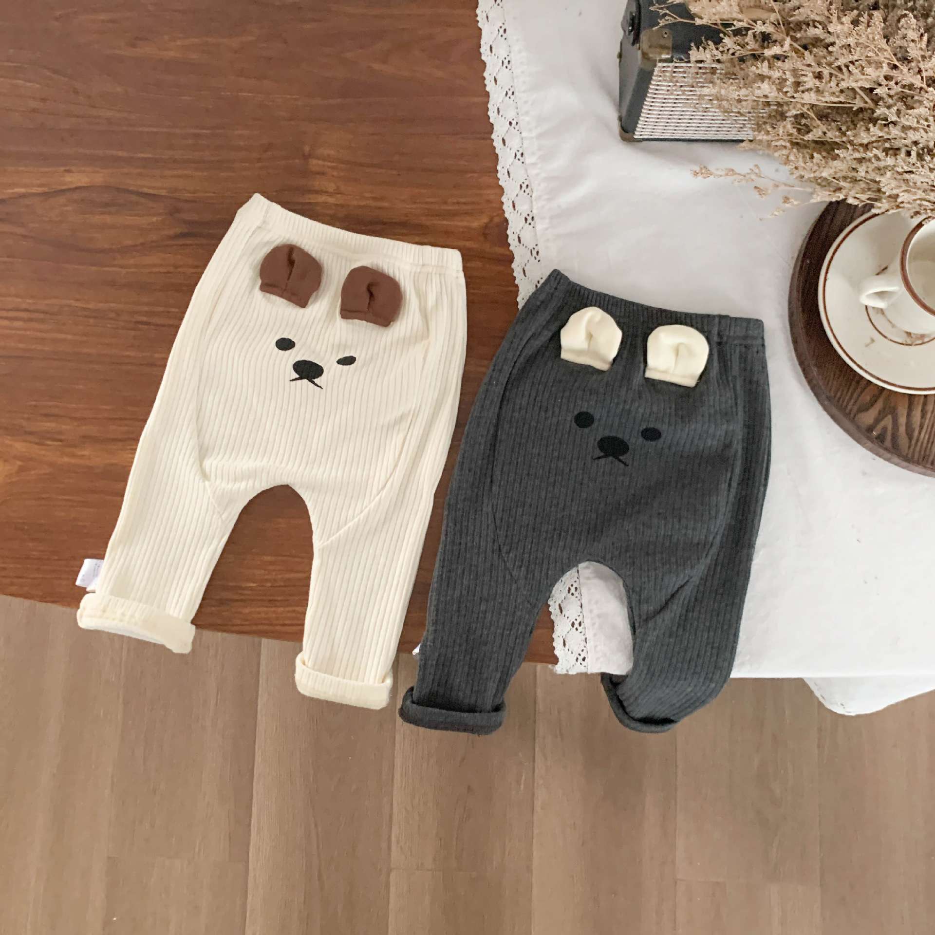 ベビー服  動物顔のかわいいベビーパンツ