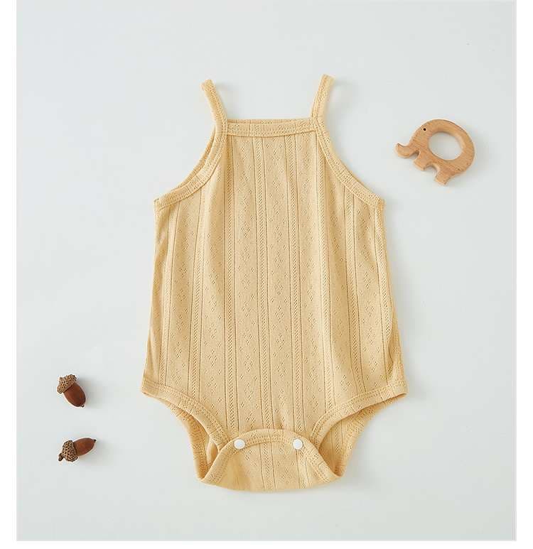 ベビー服  やわらかニットのベビー肌着ロンパース
