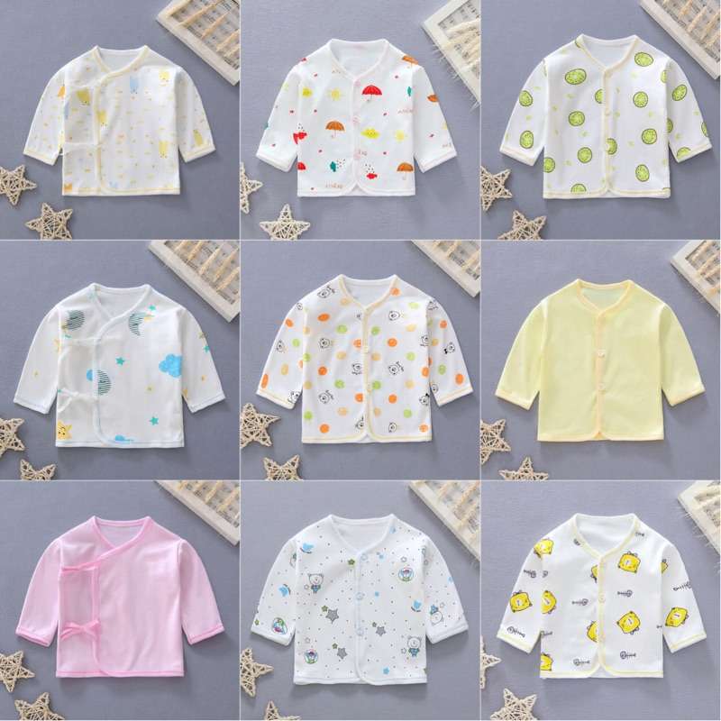 ベビー服  キウイ柄の赤ちゃん用カーディガン