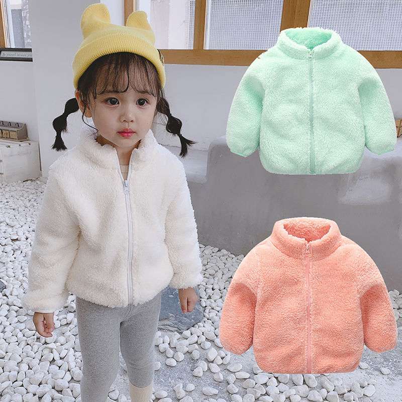 ベビー服  もこもこふわふわベビージャケット