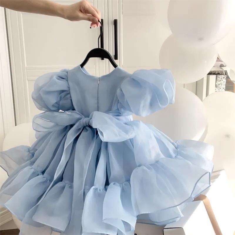 ベビー服  ふんわりチュールのプリンセスドレス