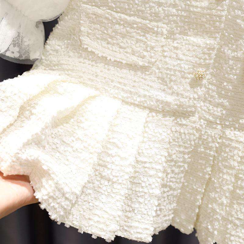 ベビー服  ふわふわレース付き姫様風ベビーワンピース