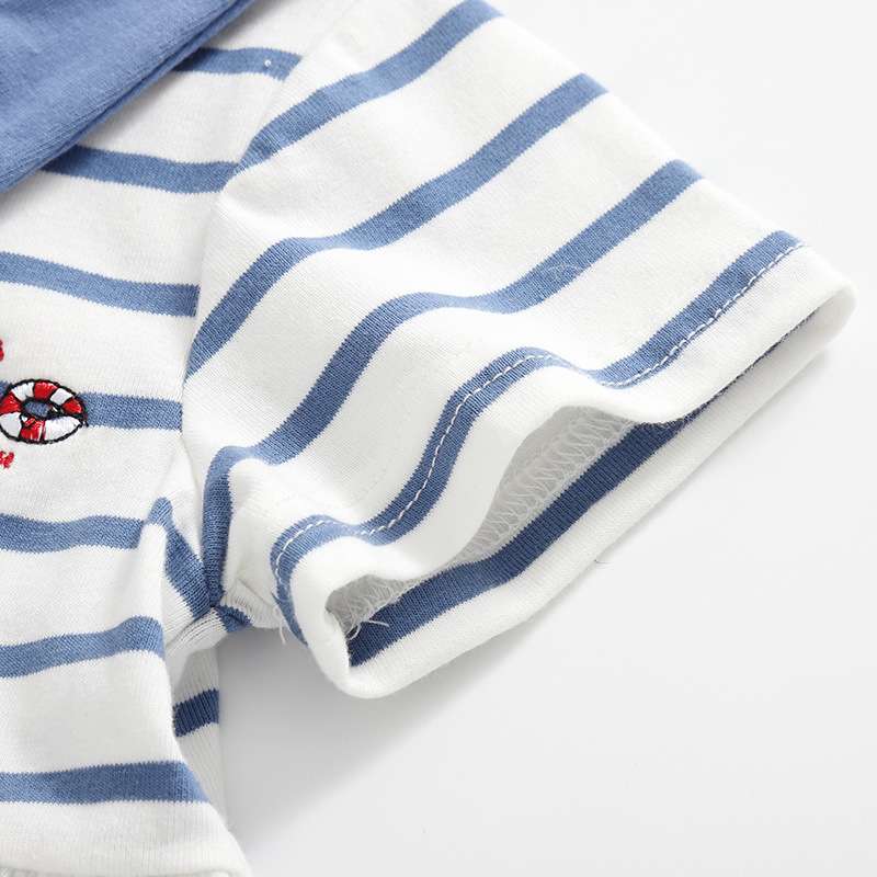 ベビー服  マリンテイスト ベビー用セーラーワンピース