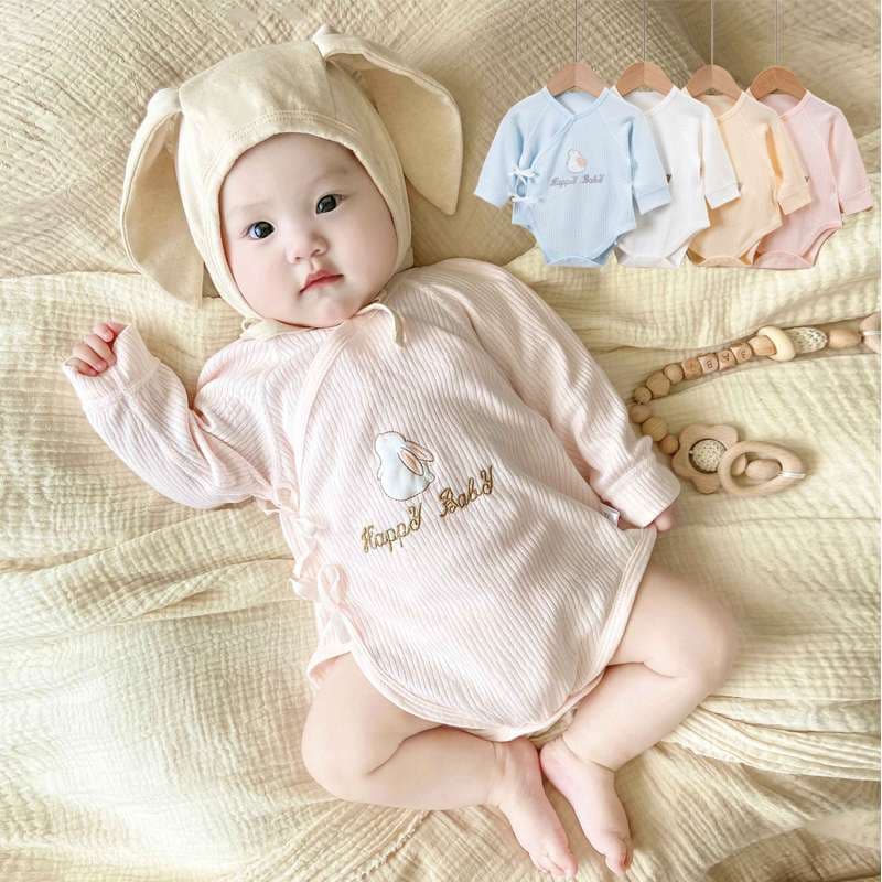 ベビー服  うさぎ耳付きベビー肌着