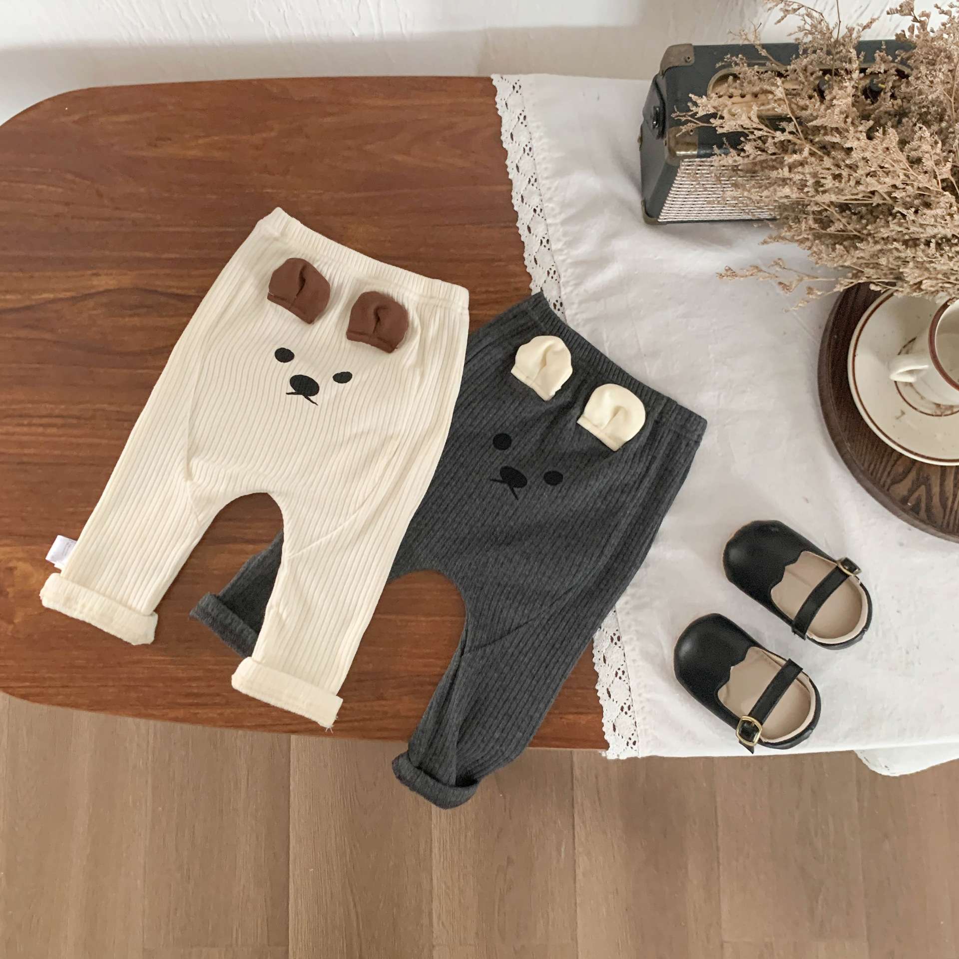 ベビー服  動物顔のかわいいベビーパンツ