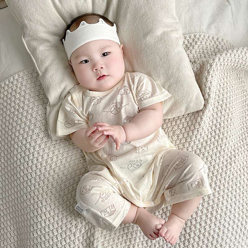 ベビー服 おやすみ天使のおくるみコンビ肌着