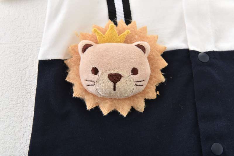ベビー服  動物モチーフ付きフォーマルロンパース
