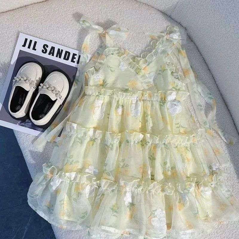 ベビー服  ふんわりティアードベビードレス