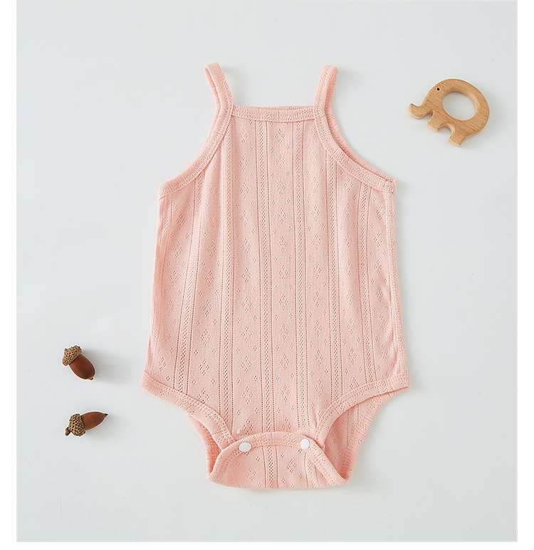ベビー服  やわらかニットのベビー肌着ロンパース
