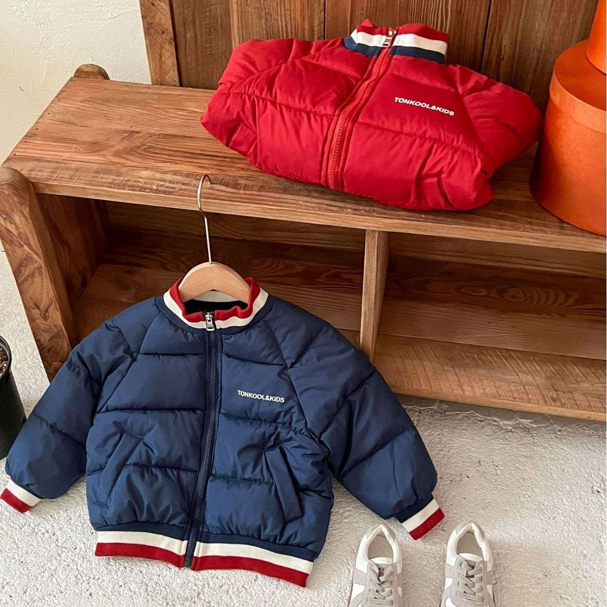 ベビー服  お出かけ用キッズキルトジャンパー