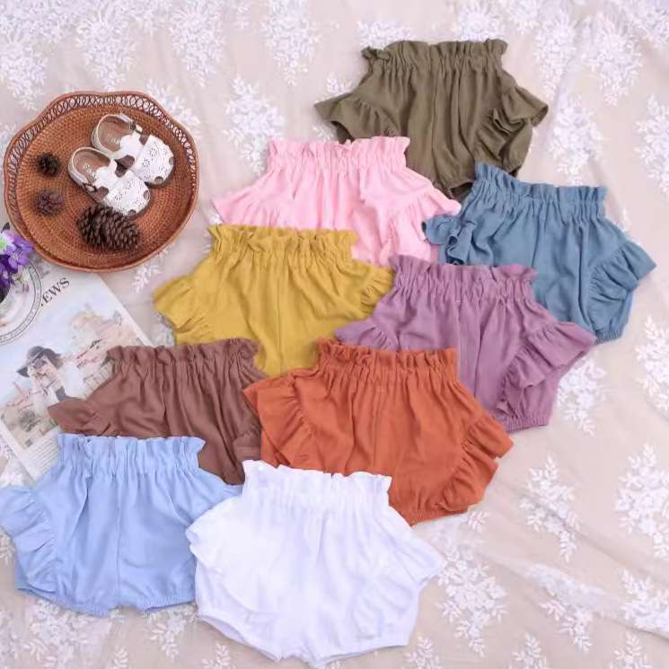 ベビー服 ふんわりフリルのブルマパンツ