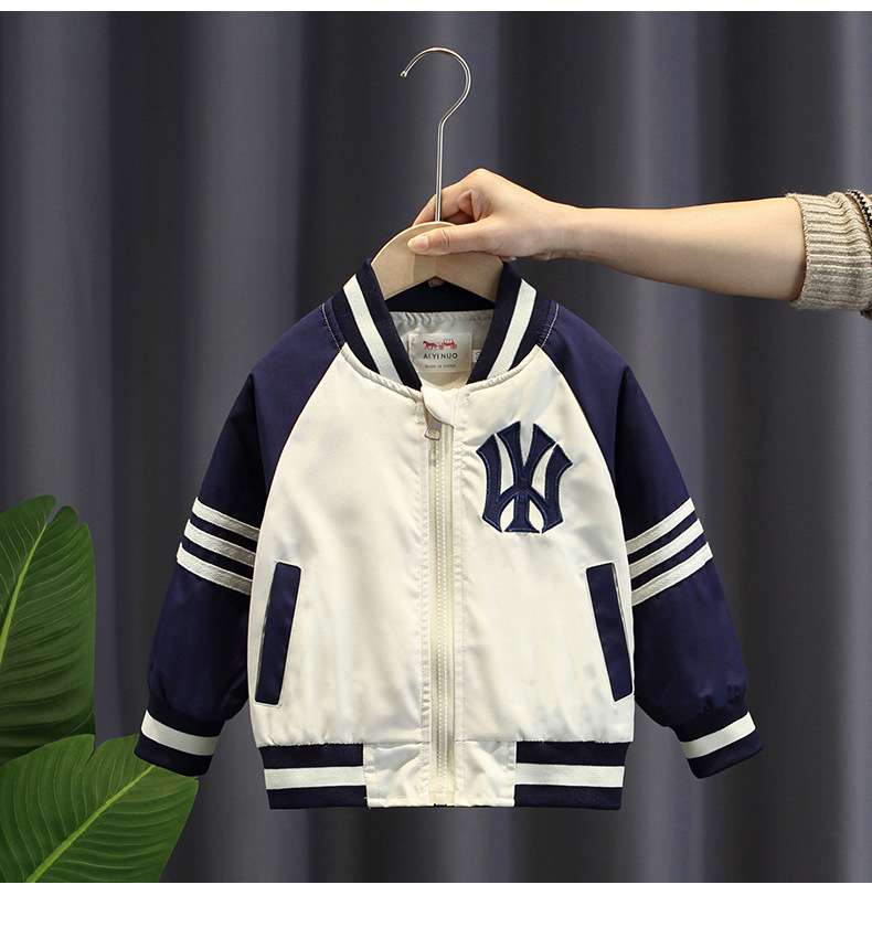 ベビー服  ニューヨークチーム風ベビージャンパー