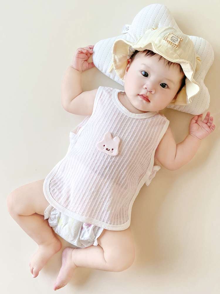 ベビー服  やわらか赤ちゃん用ノースリーブボディスーツ