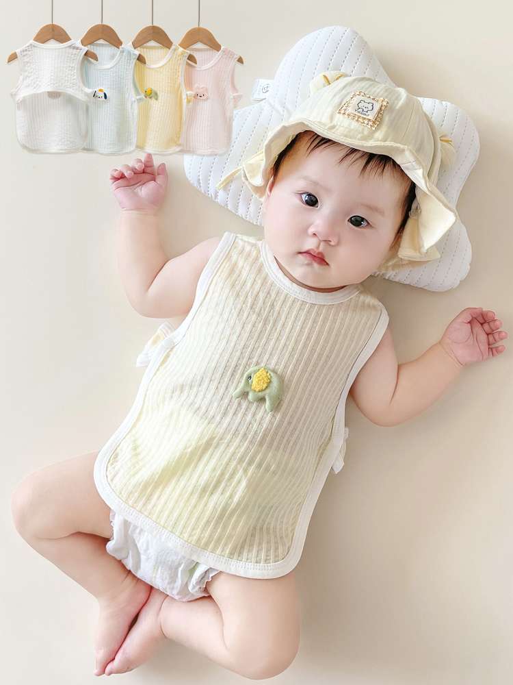 ベビー服  やわらか赤ちゃん用ノースリーブボディスーツ
