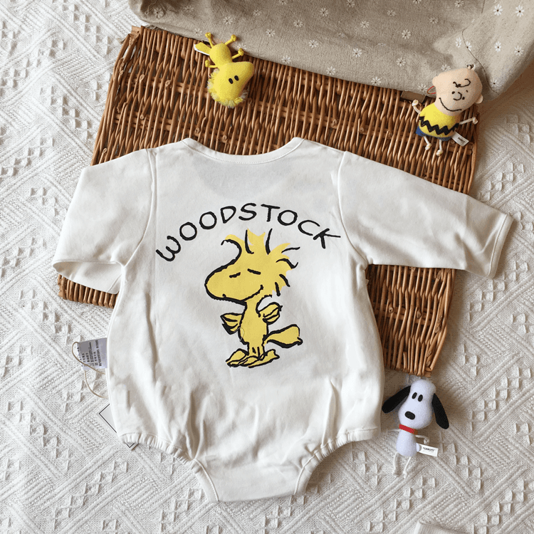 ベビー服  スヌーピーとウッドストックの赤ちゃん肌着セット